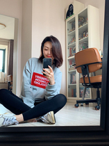 Spring round neck pullover cotton long-sleeved sweatshirt couple Hoodie mainstream trend