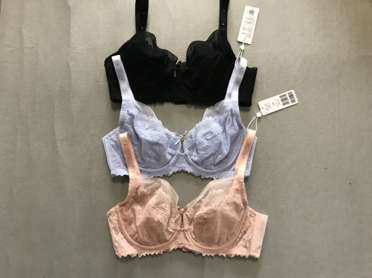 Spring and summer Manifin 20840381 sexy lace ultra-thin large cup plump single-layer bra