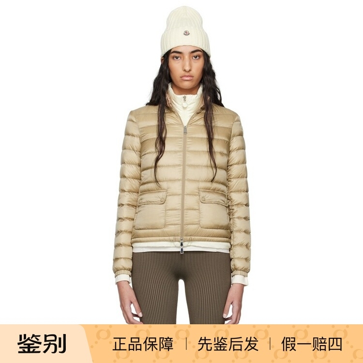 Moncler/Moncler Women's Nylon Beige down Jacket 260908Ss0904 Moncler/Moncler Women's Nylon Beige down Jacket 260908Ss0904