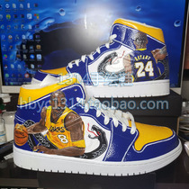 Hand-painted shoes aj1 Kobe Bryant painted graffiti DIY customization