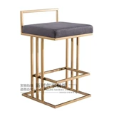 Simple Leisure Bar Bar Bar Table Iron Chair Gold High Stool Modern Nordic Net Red Stage Bare Bench