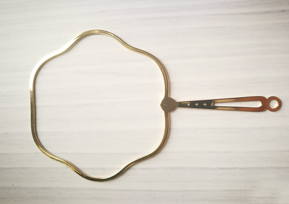 Hướng dẫn DIY cổ mini nhóm quạt đánh dấu khung trống khung xương đồng thêu nhóm trâm cài mặt dây chuyền khung trống - Trâm cài trâm cài áo cao cấp