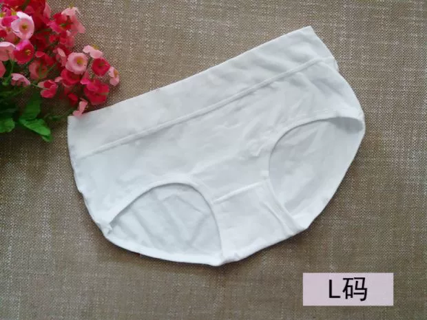 Cotton nguyên chất đồ lót màu trắng rắn màu sáng màu của phụ nữ bông tam giác đồ lót thấp eo trắng hộp quà tặng phụ nữ quần lót nam thun lạnh