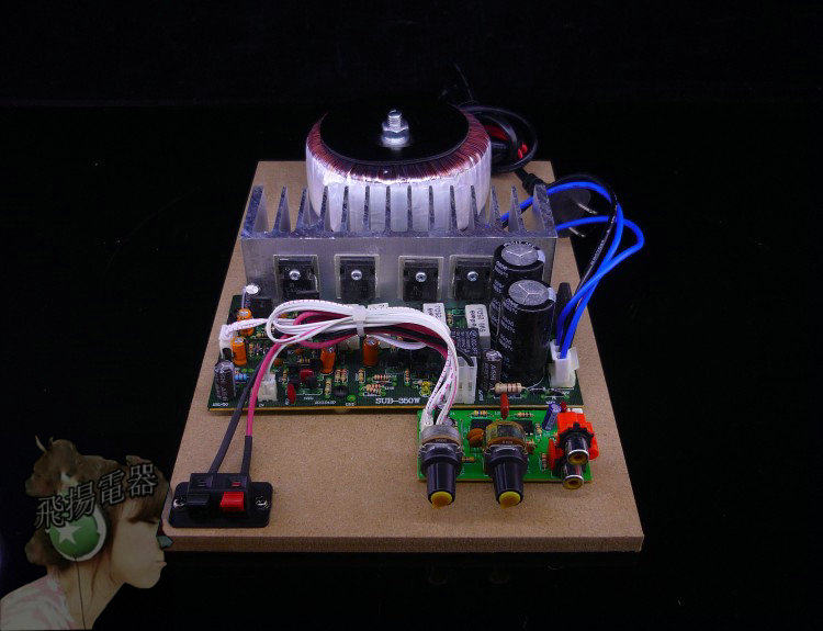 350W Belt Bull Transformer DIY Professional Overweight Pure Low Sound Gun Power Amplifier Board 4 Only imported high-power tube push