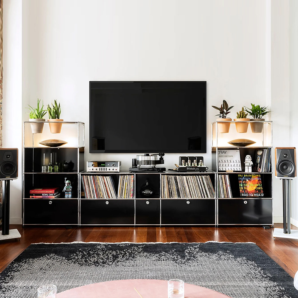 🏠复古与现代碰撞！USM不锈钢餐边柜，极简美学新宠💖-其它柜类-淘宝好物网