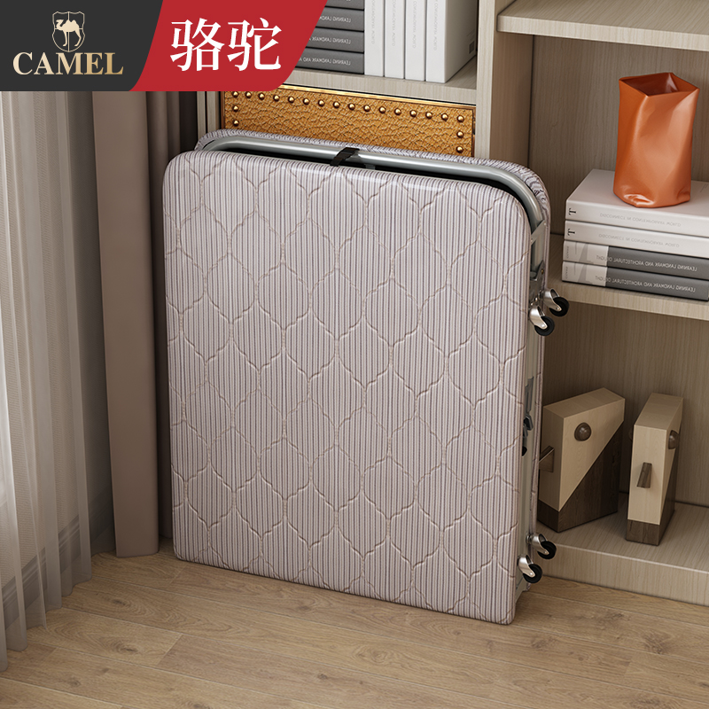 Camel Hard Board Folding Bed Office Afternoon Nap Theorator Escort Bed Simple Wooden Board Two Fold Hospital Single Bed Fold
