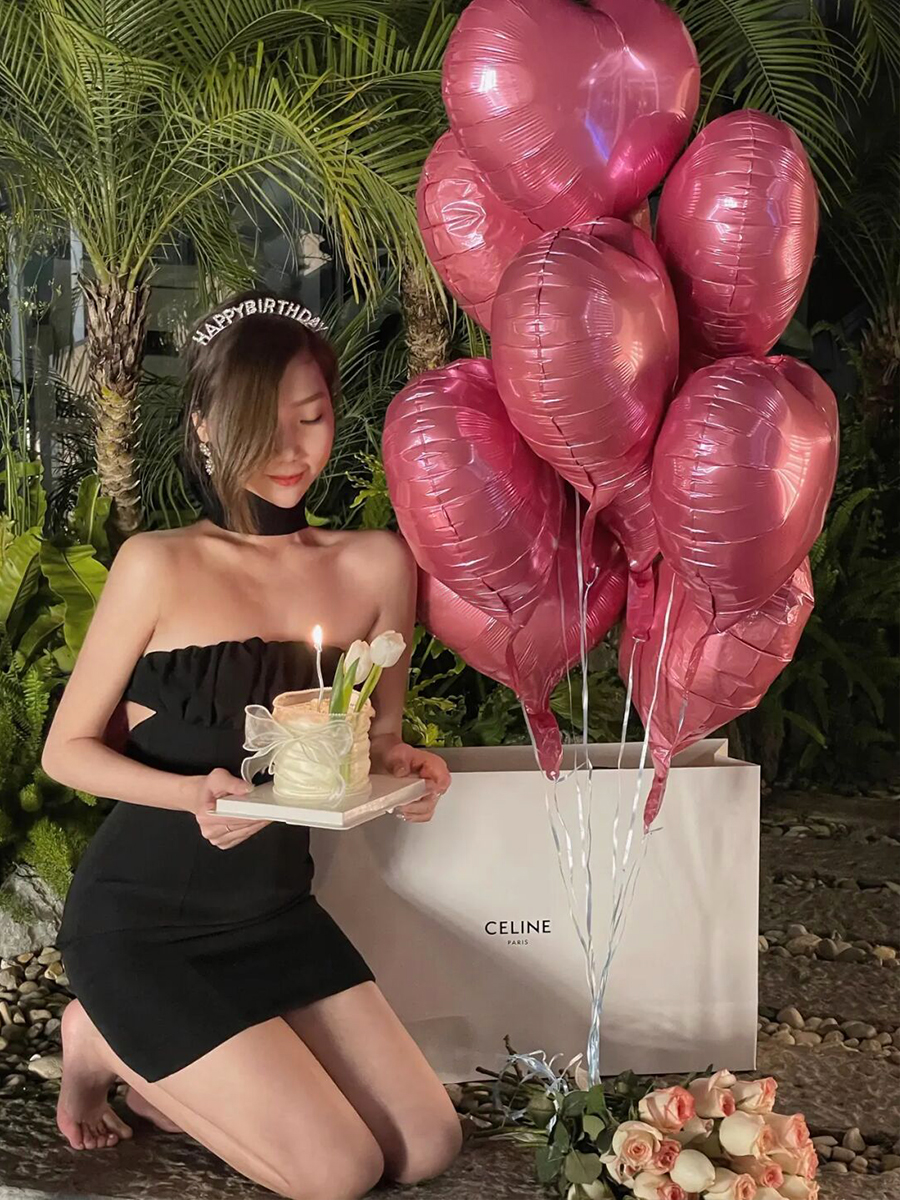 Christmas Loving Aluminum Film Balloons Photo Props Wedding Arrangement Birthday Decor Air Float Light Lavish Gift Table White-Taobao