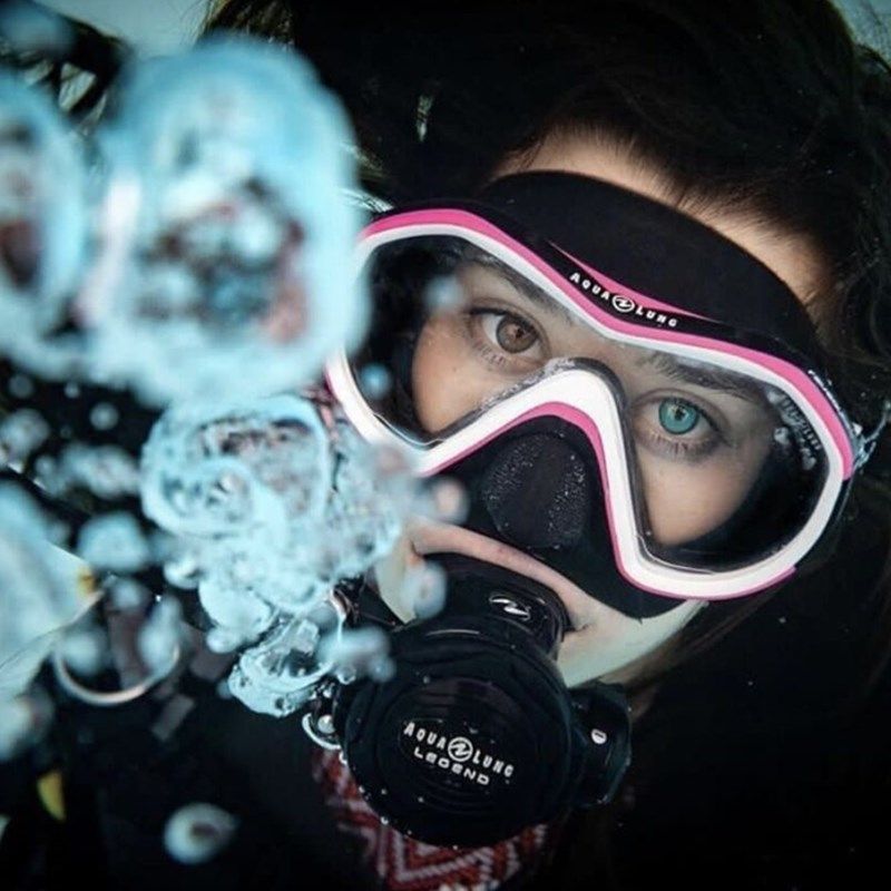 AQUALUNG REVEAL X1 single-sided mirror floating scuba diving mirror with large view off mirror belt