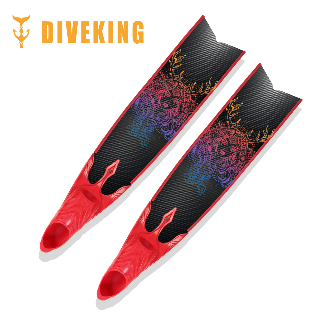 Diveking free diving WORD subsection FULL subsection of the carbon fiber foot webbed free diving long footed webbed
