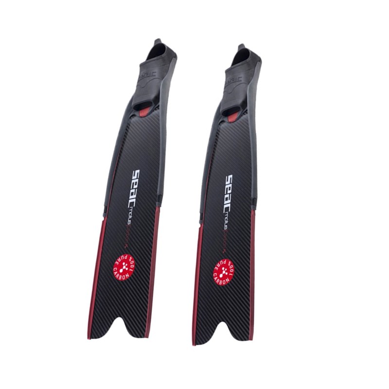 Seac Sub Motus Carton Pure Carbon Free Diving Footfin Mermaid Ultra Soft Overplay Free Diving