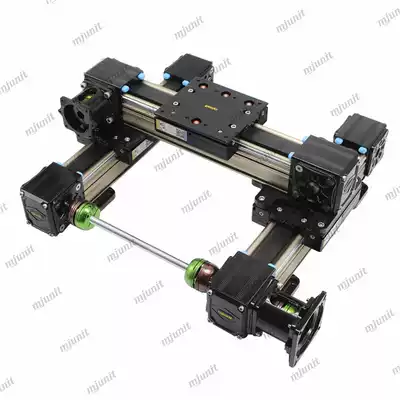 mjunit Maijie automatic small spray painting and spraying slide Linear module xy axis gantry timing belt guide rail