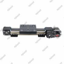 mjunit Ultra-long synchronous belt TV mobile rail Exhibition hall electric interactive slide up to 12 meters
