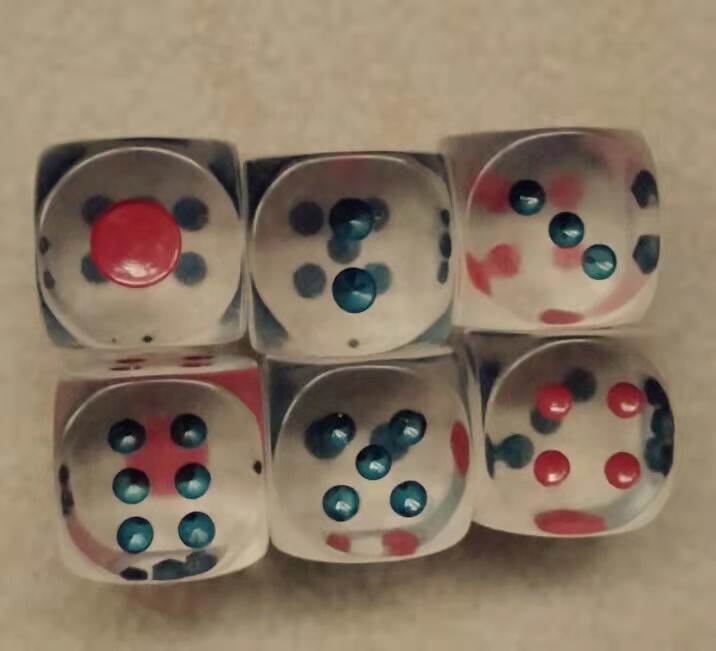 Advanced organic material Transparent (22#)19 3mm dice (100 rows)