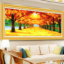 Diamond painting 2021 New Full diamond living room Cross-Stitch Gold Crystal dot Diamond brick brick show wealth tree