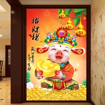Diamond painting 2021 new 5d little pig baby lucky pig full of diamond cross stitch wealth lucky treasure Zodiac Zodiac