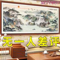 5d diamond painting 2024 new style Fuchun Mountain Residence picture landscape full of diamonds cross stitch living room hand-applied diamonds 2024
