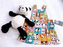 Girl Lace Shirt Daily Lace Shirt Import Cloth Panda Braces Skirt Suit National Day Casual Child Cute