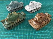  Finished tank model World War II former Soviet Red Army KV-2 heavy tank green brown snow color full 50
