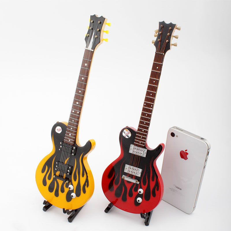 Mini musical instrument simulation electric guitar model living room study hall entrance bedroom decoration home accessories
