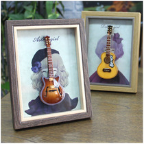 Solid photo frame decoration frame desktop swing piece wall pendant wall decoration wall decoration musical instrument photo frame