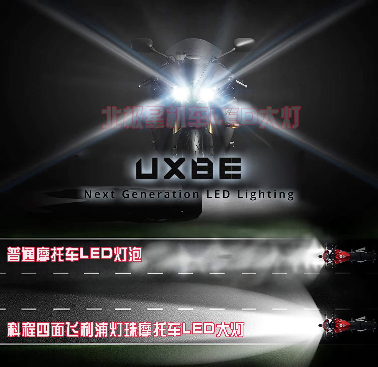 Đèn pha LED xe máy Ninja Kawasaki Yamaha Horizon dành riêng siêu sáng đèn xe đầu máy chuyển đổi chùm cao giá đèn pha xe airblade 2010