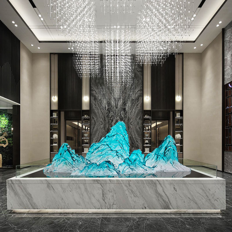 New Creative Transparent Resin Rockery Sculpture Ornaments Hotel Villa Model Room Hall Club Art Decorations New Creative Transparent Resin Rockery Sculpture Ornaments Hotel Villa Model Room Hall Club Art Decorations