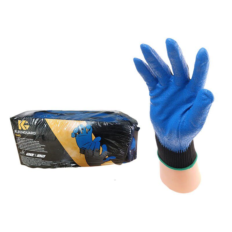Kimberly-Clark 40226C Jinwei G40 nylon nitrile coated gloves blue 1 box