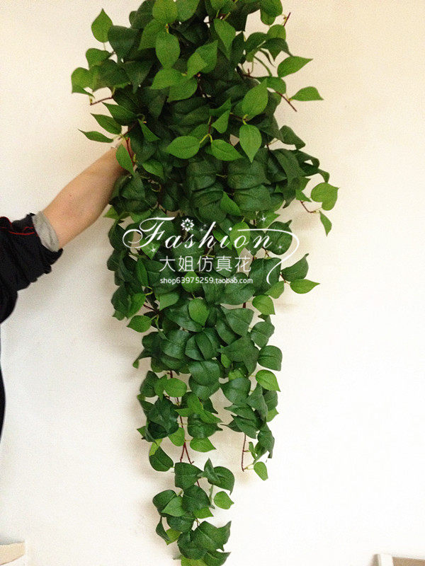 High - grade simulation of green plant wall green plant wall hanging simulation vine flower leafy vine fake flower