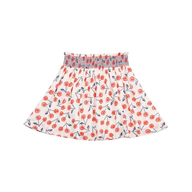 Summer girls Korean style sweet floral skirt versatile cherry skirt parent-child mother-daughter style parent-child printed skirt