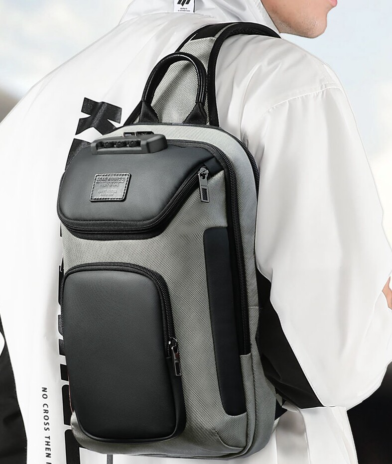 Hong Kong Tax Free Tide Bracket Men's Package Han Light Bag Multi-functional Travel Package