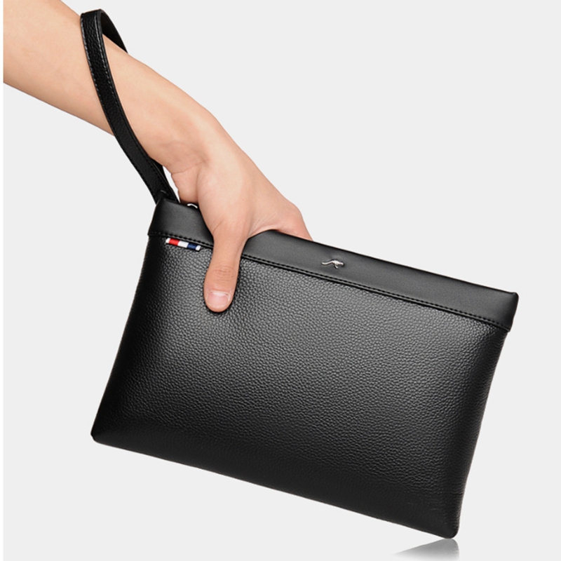 Hong Kong duty-free new trendy brand handbag men's leather envelope bag fashion clutch bag clutch bag casual men's bag