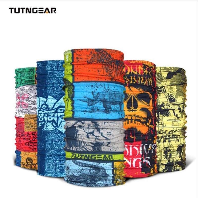 Totem TUTNGGEAR shading anti-wind sand mask protective neck seamless headscarf hygroscopic perspiration 100 variable magic headscarf
