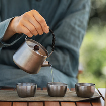 Naturehike wild wind titanium tea set office home kung fu tea teapot camping titanium tea cup
