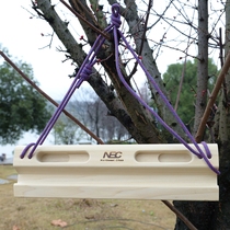 NEC Mobile Portable Wooden Training Board Rock Climbing Finger Board Physical Trainer Bouldering Finger Bar