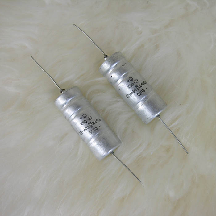 Soviet decoupling capacitor 22uF 450V new original box axial filtering capacitor