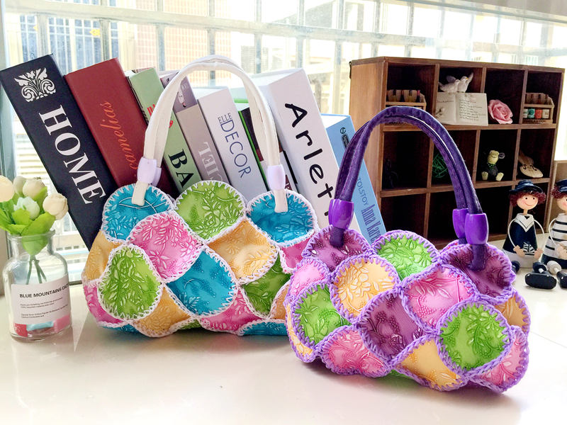 Elderly Buy Vegetable Mobile Phone Zero Money Hand Grab Bag Middle Aged Mother Handmade Ethnic Wind Weave Crochet small Number Wind Scenic Scenic Package