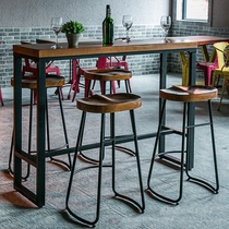 American retro bar chair high stool chair creative simple bar chair bar stool Bar table Bar table Bar table and chair bar chair combination