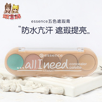 Spot Germany Native Essence Color Makeup Five Color Flawless Cream Eye Lip Gloss Black Eyewear Bag