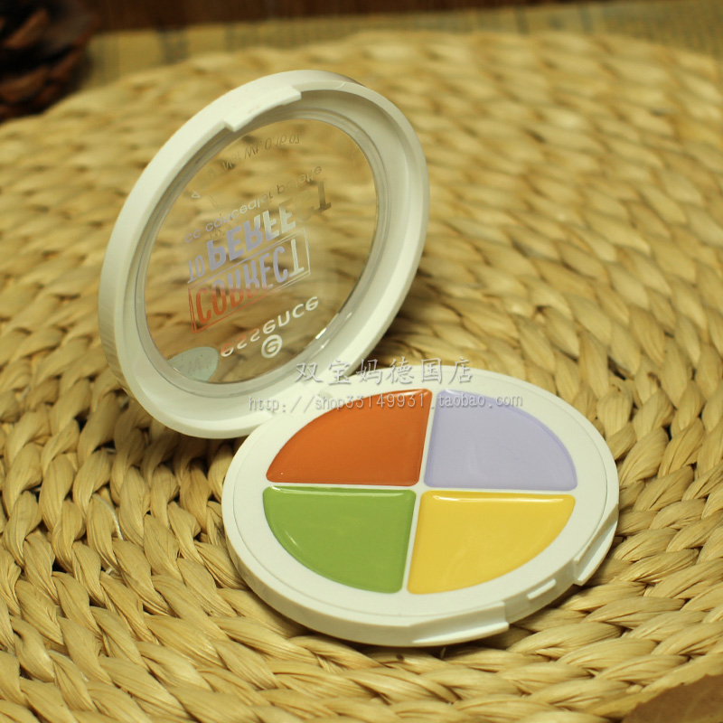 Tấm che khuyết điểm Đức Essence 4 màu Correct to Perfect bốn màu tấm che khuyết điểm đen mắt kem che khuyết điểm cho da dầu