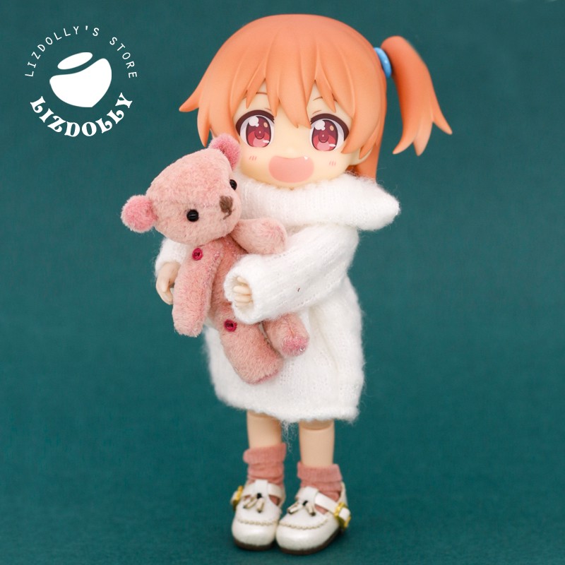 High neckline sweater spot winter plush coat ob11gsc vegetarian body cloth doll clothes molly meme pig