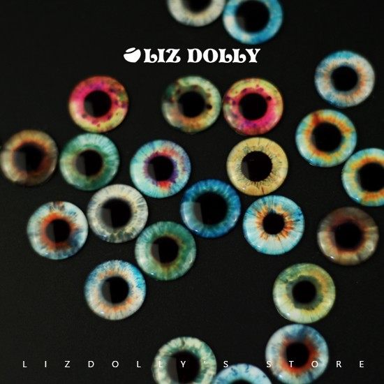 (Glass finished eye piece) DIY small cloth blythe special change baby eye piece pupil piece high brightness and high transparency