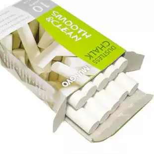 South Korea MUNGYO White Dust-free Chalk 10 packs White Chalk Ally Children's dust-free chalk