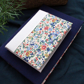 A6a5 cloth-covered hand ledger stamped travel carrying small cloth notebook notepad cloth-covered book wire-bound