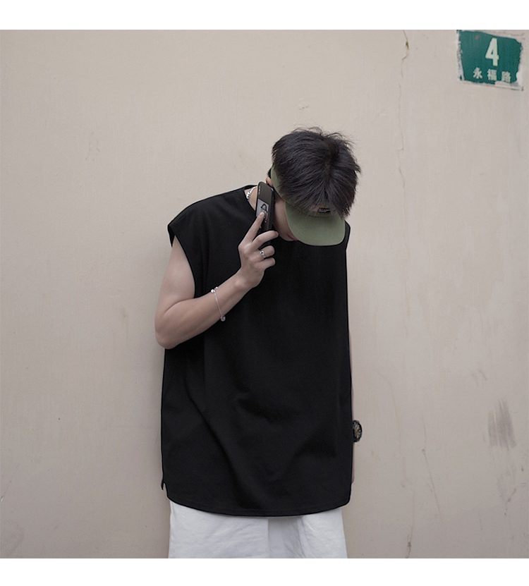 Mùa hè hip-hop chia nhỏ thể thao áo thun không tay cotton áo thun nam thủy triều thương hiệu cá tính xu hướng vest thể dục - Áo vest cotton áo ba lỗ nam đẹp