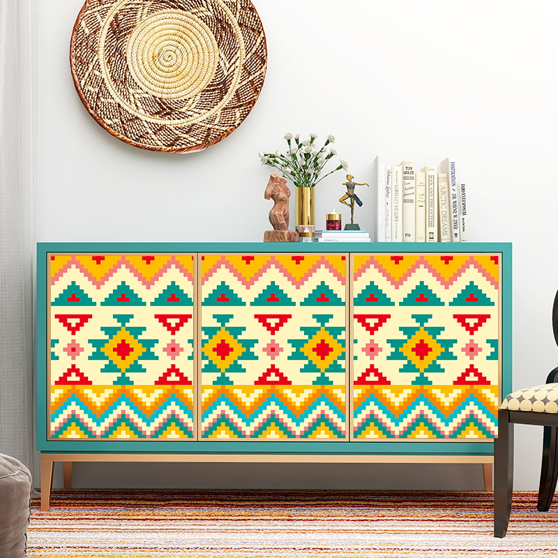 Sticker Refurbished Furniture Cabinet Closet Changing Color Cling Film Waterproof Anti-Oil Nordic Style Kitchen Trim Cabinet Door Thickening