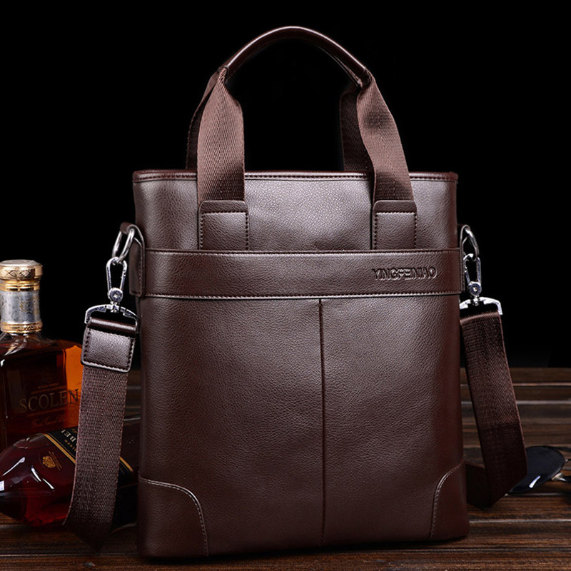 Men's handbag men's handbag vertical shoulder messenger bag business casual bag briefcase computer bag backpack