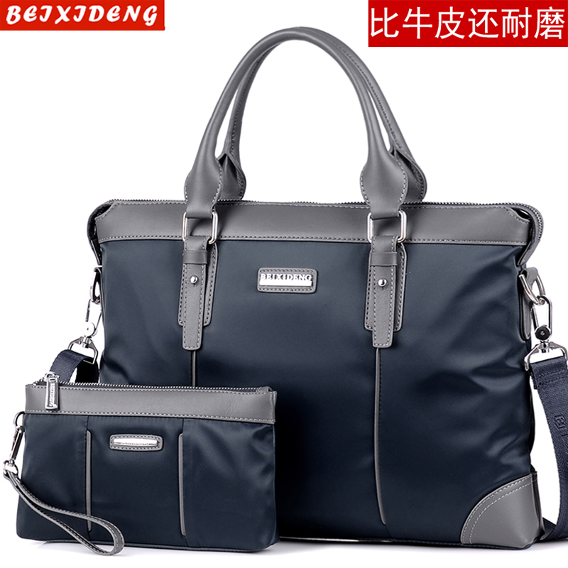 Oxford Cloth Handbag Men's Cross Section Business Briefcase Casual Twill Bag Nylon Tide Han Version Single Shoulder Bag Men's Bag