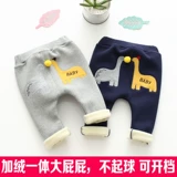 Детские утепленные джинсы с начесом, хлопковые штаны подходит для мужчин и женщин