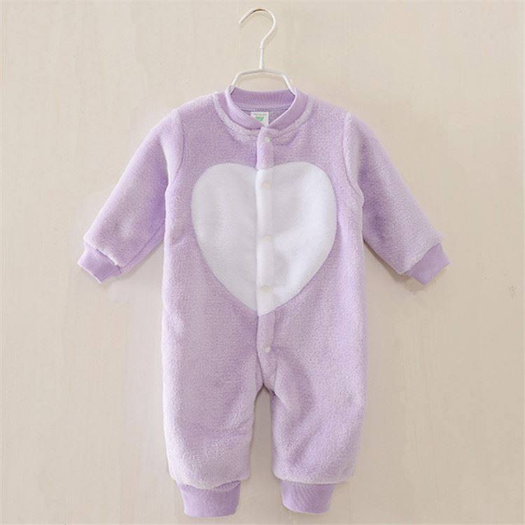 Autumn and winter baby Lido Sleeping Clothing Flannel Newborn Clothes 0-1-2-year-old male and female Coral Suede Climbing