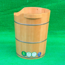 Imported Oak Bucket foot bath tub delicate footbath thickened home massage solid wood fumigation wooden